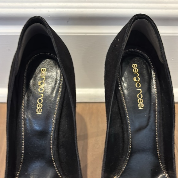 SERGIO ROSSI BLACK HEELS - Picture 4 of 13